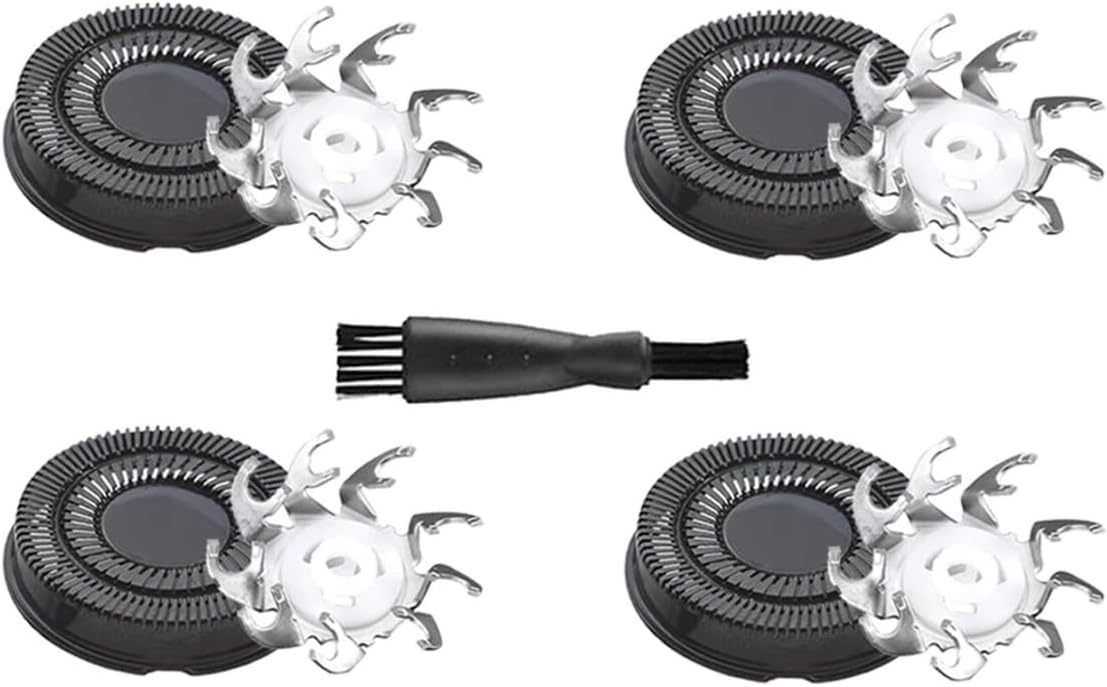 Head Shaver Replacement Blades，Compatible for Skull Shaver，Pitbull Carver PRO 4 Head Electric Razor Replacement Head(8S pcs)