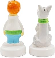 Vista 4 de Silver Buffalo The Jetsons George and Astro - Salero y pimentero de cerámica