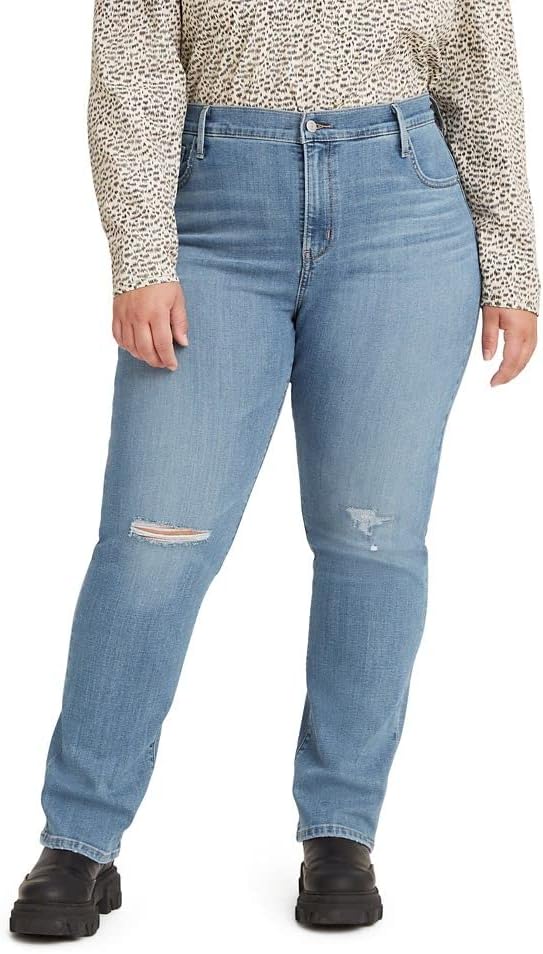 Levi's Womens 724 High Rise Straight Jeans (Plus Size)