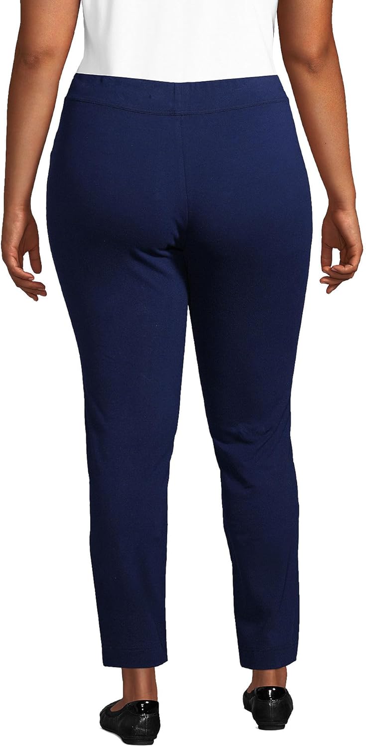Lands' End Women's Starfish Mid Rise Slim Leg Pants - Image 2