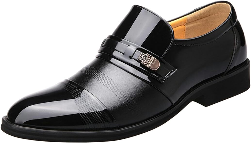 SPEEDEVE Men's Leather Shoes Formal Shoes Classic Dress Shoes