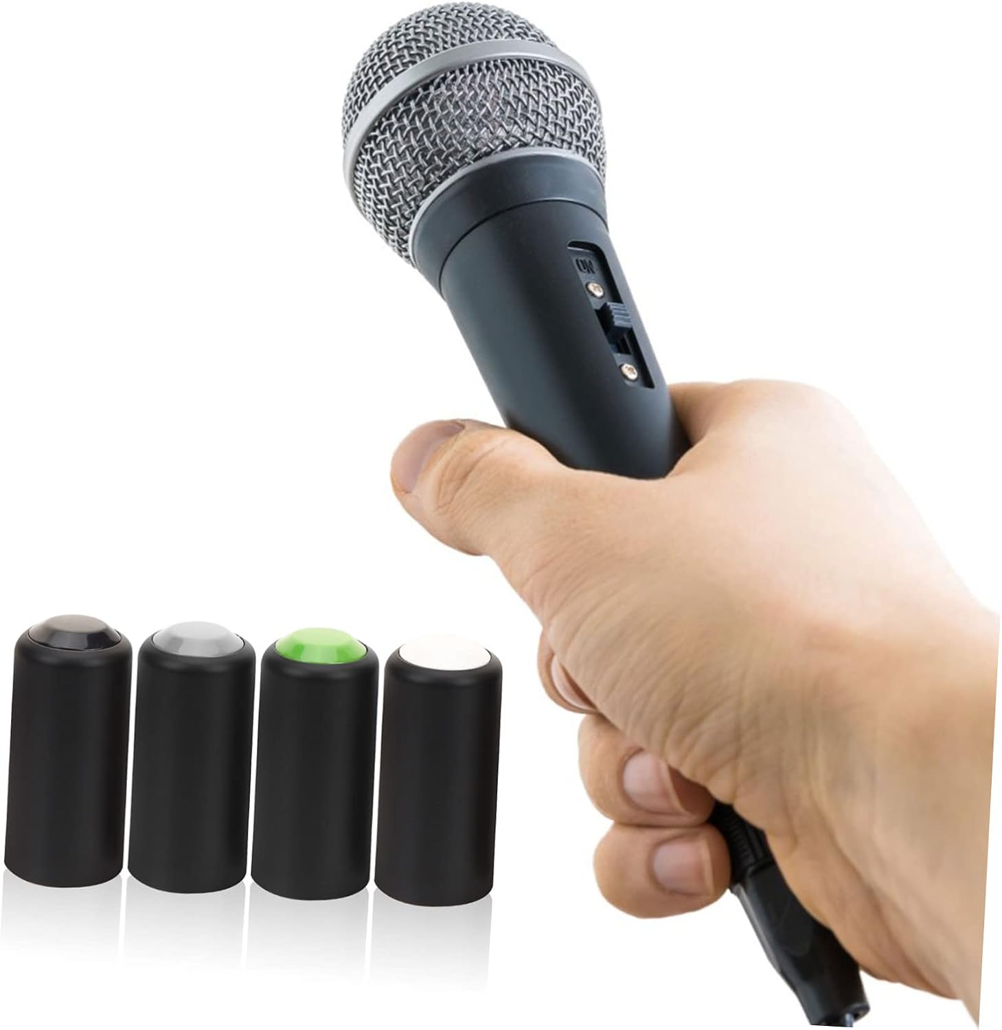 Mikinona 4 Pack Wireless Microphone Battery Covers Screw on Mic Battery Cap Replacement for Pgx24 Slx24 Pg58 Compartment Accessory 3.03 X 3.03 X 1. image 3
