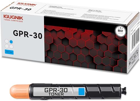 1 Pack GPR-30 Cyan Toner Cartridge, Compatible for Canon GPR-30 Toner Replacement for imageRUNNER Advance C5045 C5051 C5250 C5255 Printer