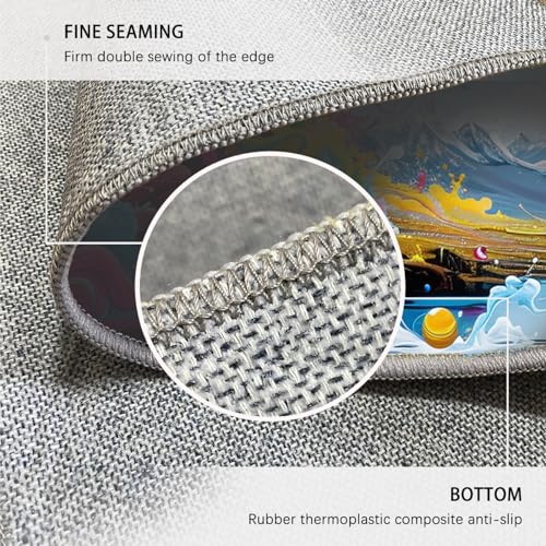 Tapis paysage icebergs lavable en machine pour une chambre propre et saine 120x160cm