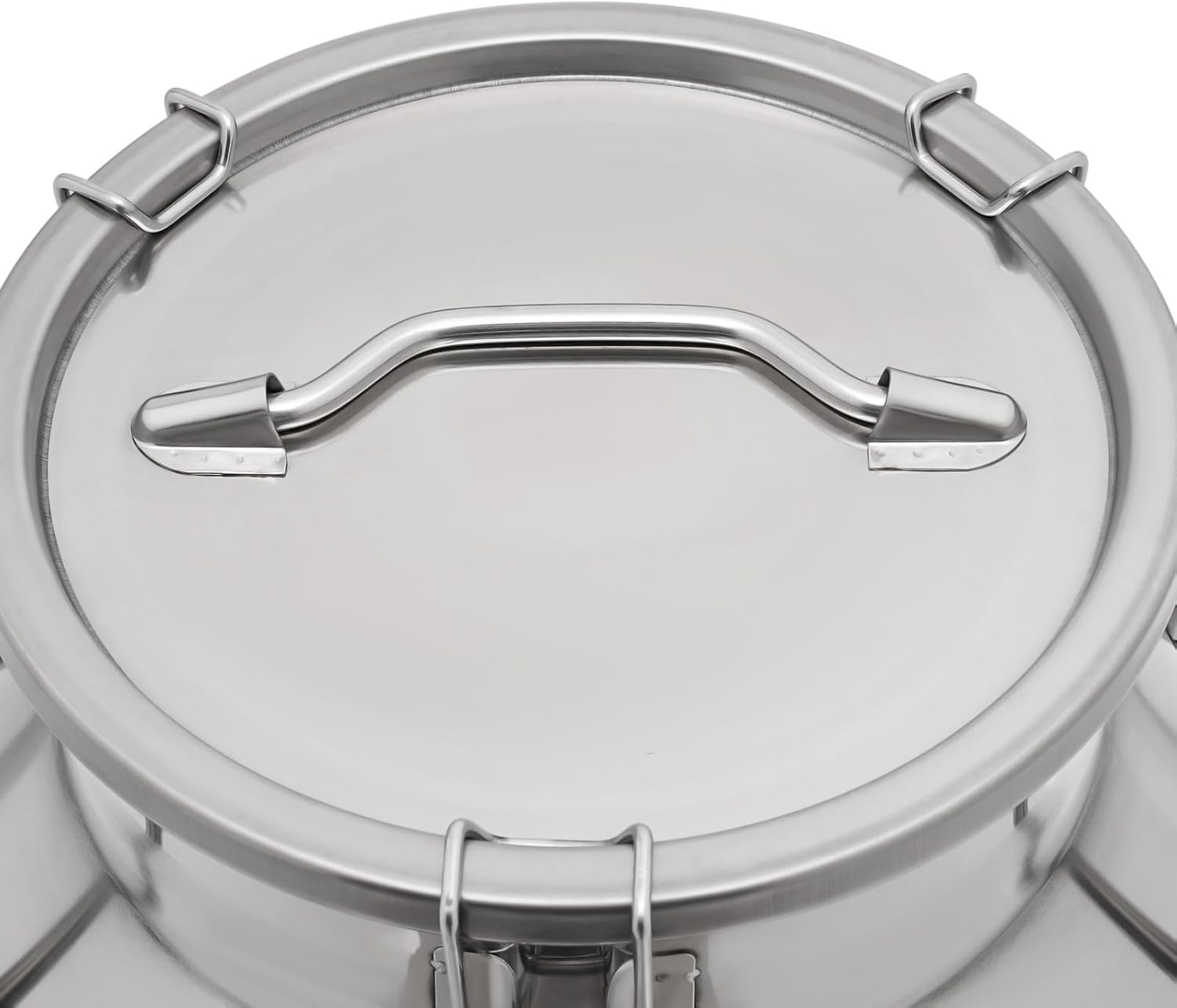 8Gal Stainless Steel Milk Can with Spigot, 30L Beverage Dispenser Bucket, Hanging Lid Container for Water, Oil, Tea, and Wine - Durable & Versatile Pail