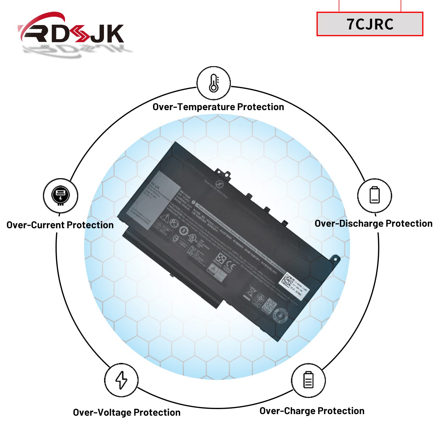 Amazon.com: RDSJ 7CJRC Laptop Battery for Dell Latitude 7470 7270