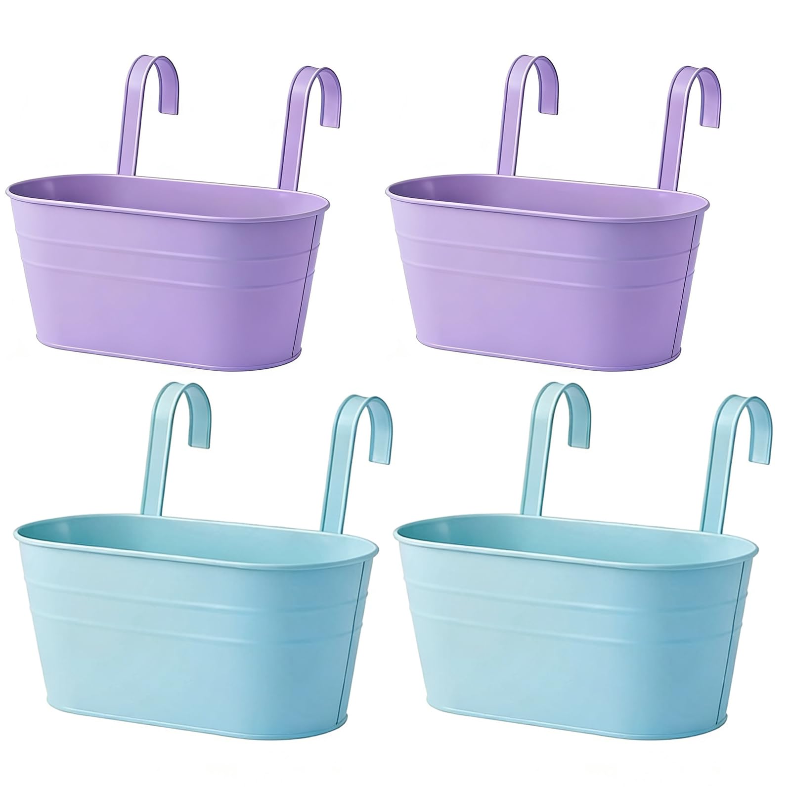 Pots de fleurs en métal à suspendre de 27,5 cm pour optimiser l'espace intérieur