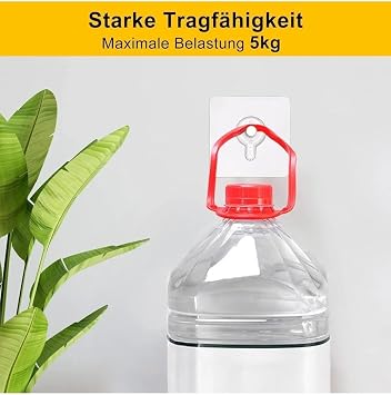 Mithra Life 5 Adet Şeffaf Yapışkanlı PVC Paslanmaz Çelik Duvar Tablo Çerçeve Vida Çivisi Askısı MIT1195