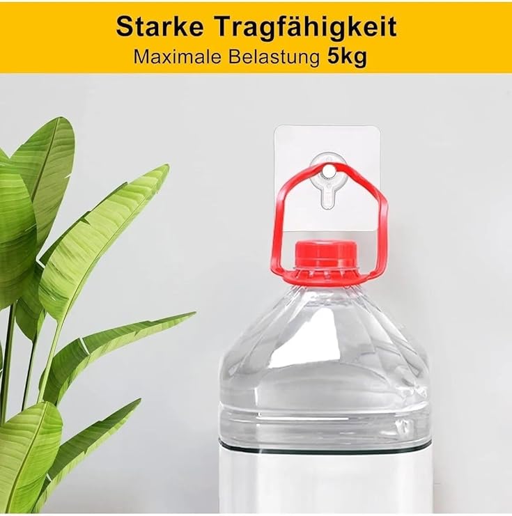 Mithra Life 5 Adet Şeffaf Yapışkanlı PVC Paslanmaz Çelik Duvar Tablo Çerçeve Vida Çivisi Askısı MIT1195