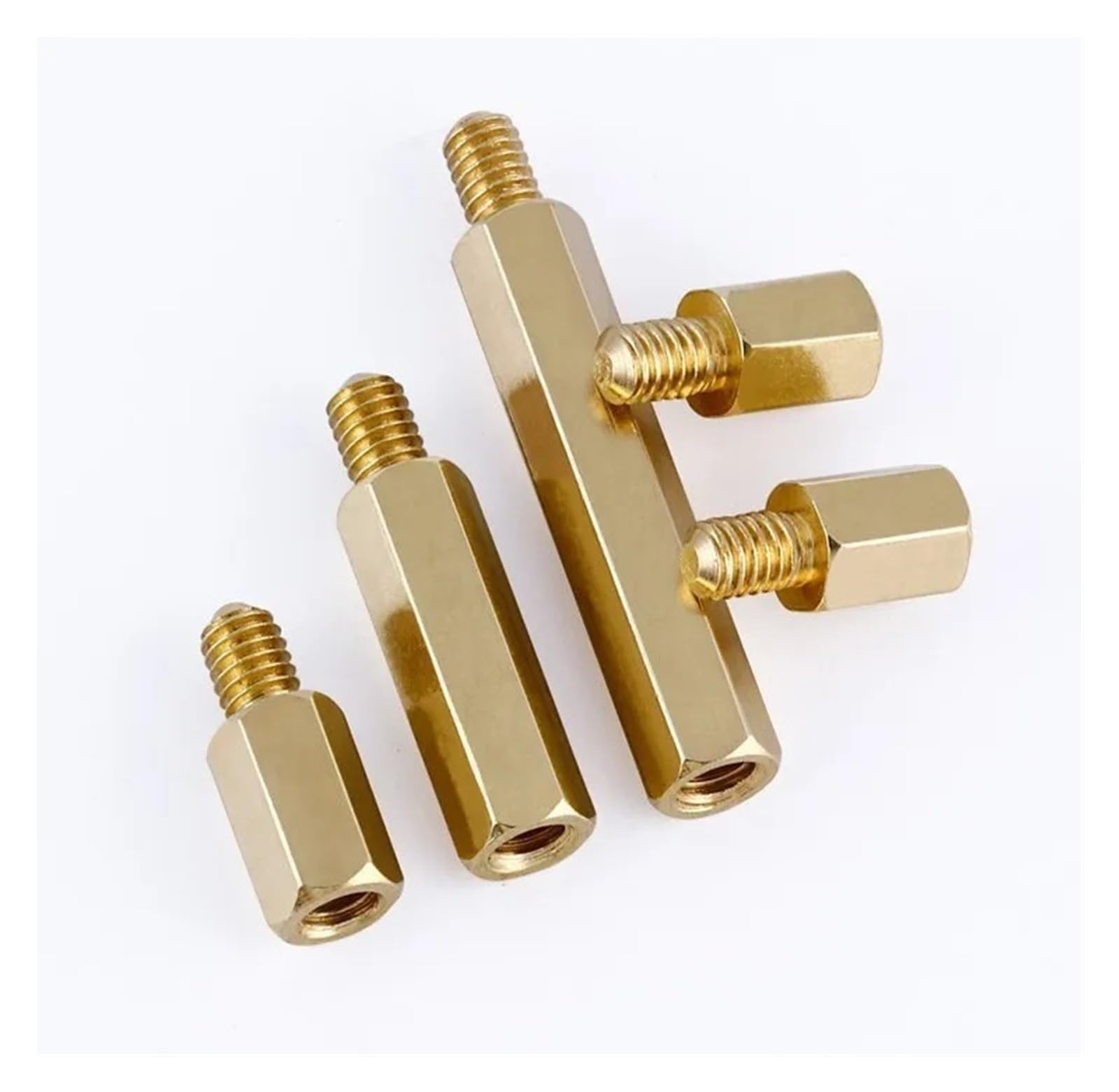 Śruby śrubowe M6 sześciokątny mosiężny dystans dystansowy, filar śrubowy, płyta główna komputera PCB, dystans dystansowy(M6x90x8 2pcs)