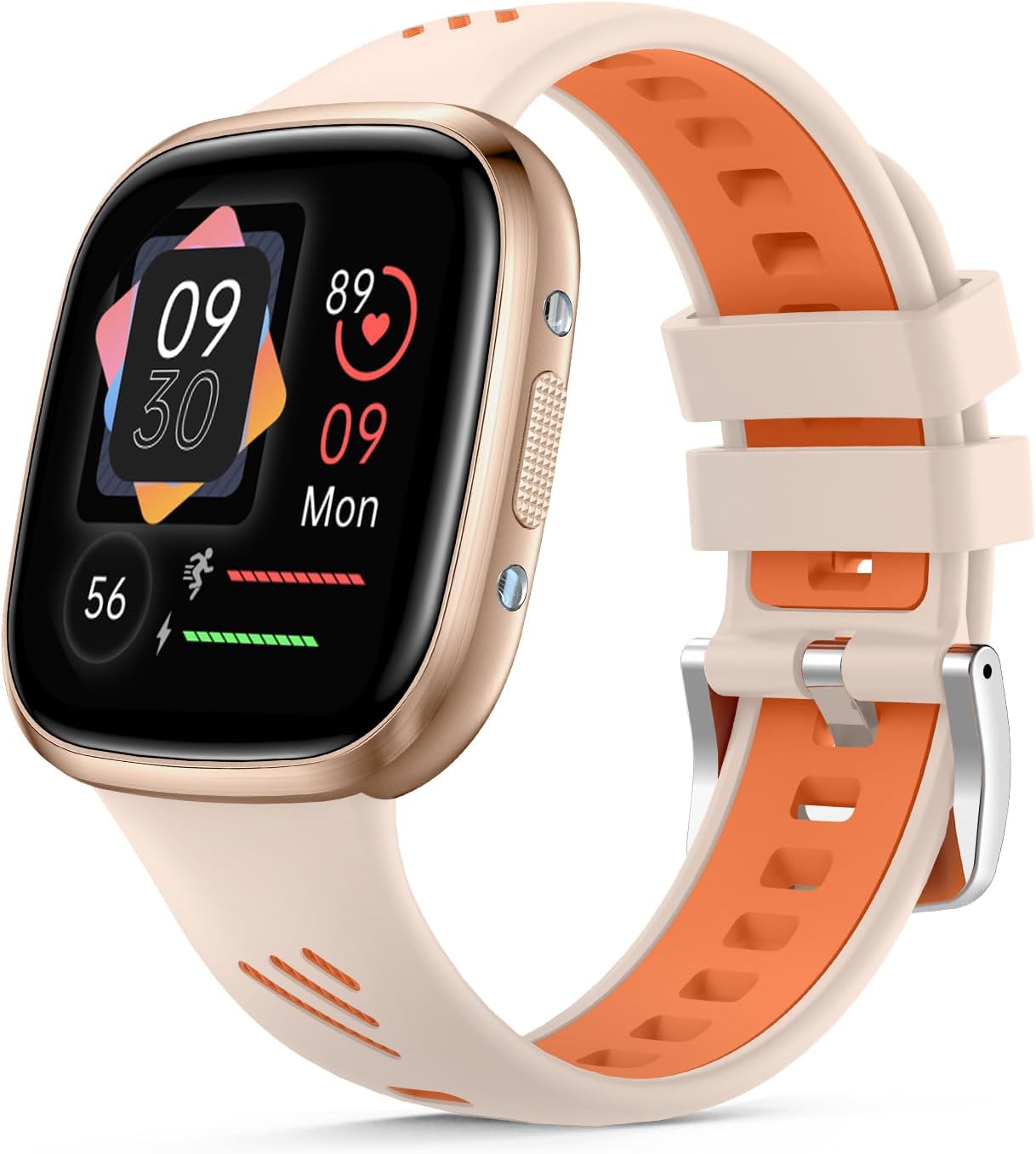 Smart Watches for Women, Fitness Tracker Smartwatch for Android/iPhone Compatible,1.72″ HD IP68 Waterproof Womens Watch with Blood Pressure Monitor, Calls and Messages/Heart Rate/Sleep/Female Cycle