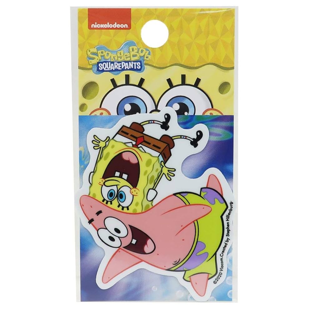 E*y様 W< ノベルティ　 ステッカー　ピンバッジ　 スポンジキーホルダー Amazon.co.jp: スポンジボブ[防水 シール]ダイカット ミニ