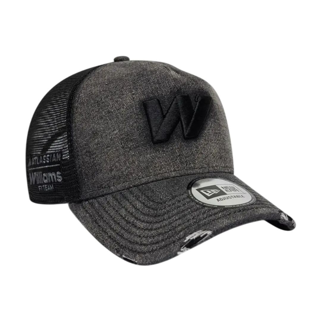 New Era Lifestyle Denim Trucker Cap Black