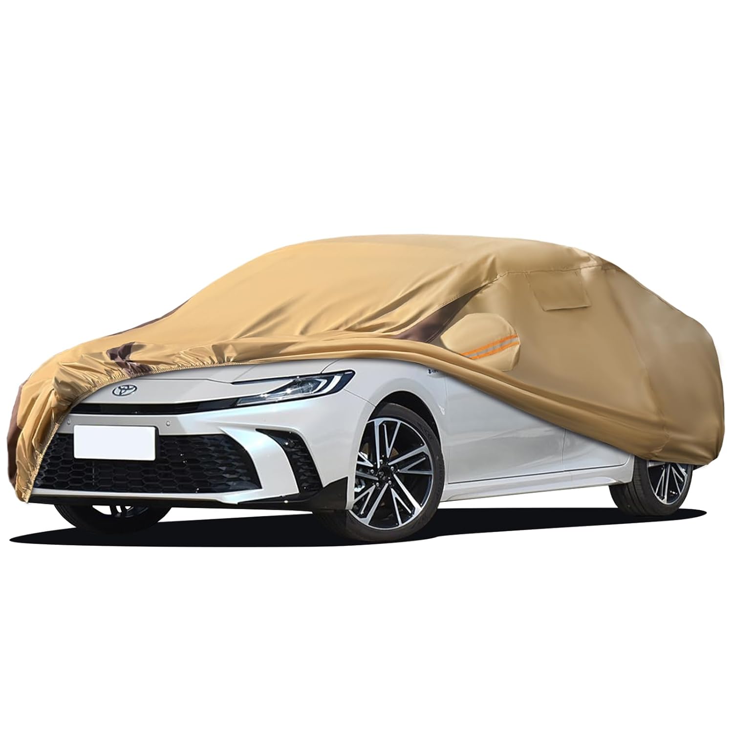 FSGRICH Car Cover Waterproof All Weather Compatible with Automobiles Outdoor Anti-UV Car Covers Rain Sun Protection with Zipper