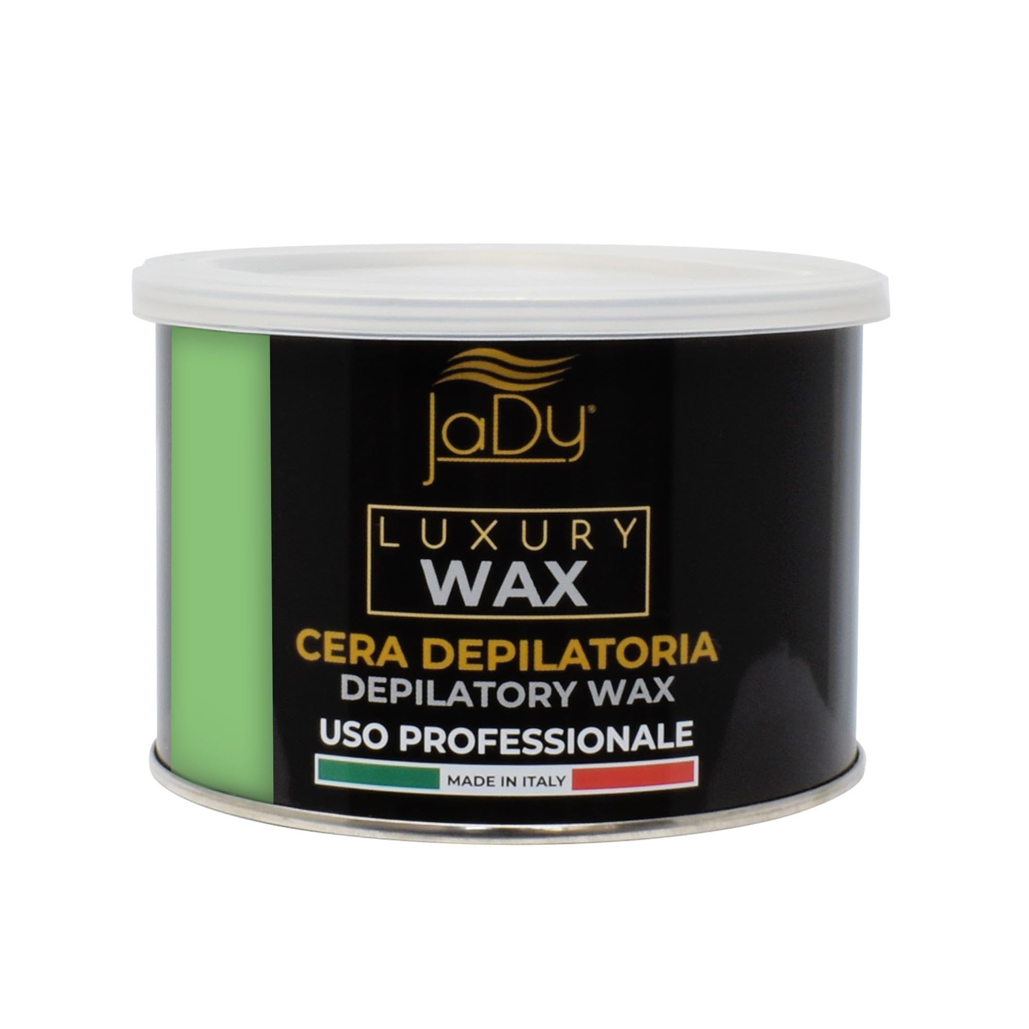 JaDy - Wosk do depilacji aloesu | do profesjonalnego zastosowania | Nadaje się do wszystkich rodzajów skóry | Wosk na gorąco 400 ml, zielony, luksusowy wosk (1)