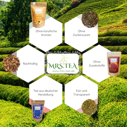 Mrs. Tea Mango Mania 70g | Weißer Tee Mango Maracuja | Loser Tee | Eistee geeignet