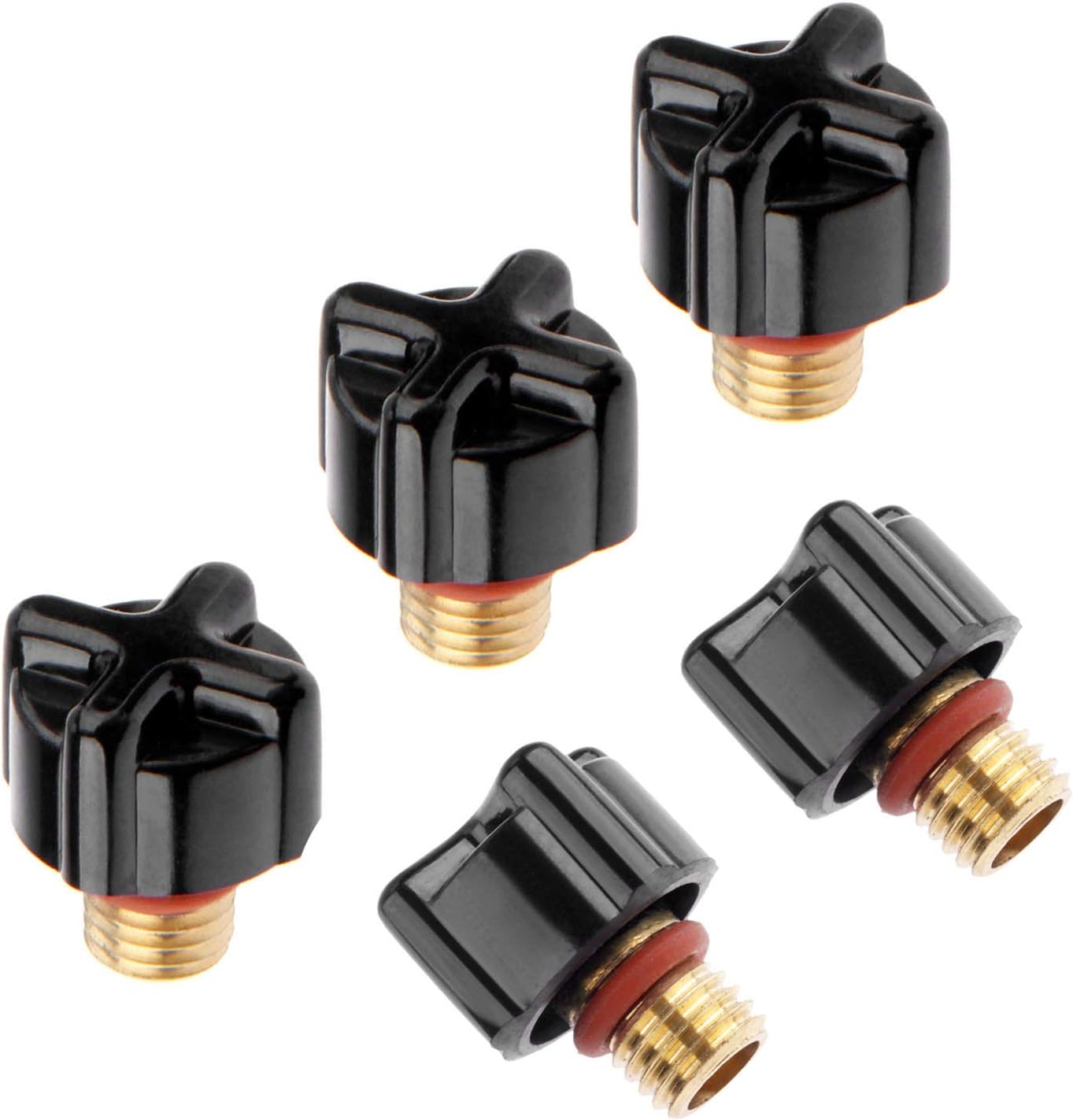 Mtsooning 5PCS 41V33 TIG Short Gasket Insulator Back Cap Consumables Replacement for TIG Welding Torch DB PTA WP 9 20 25 Series