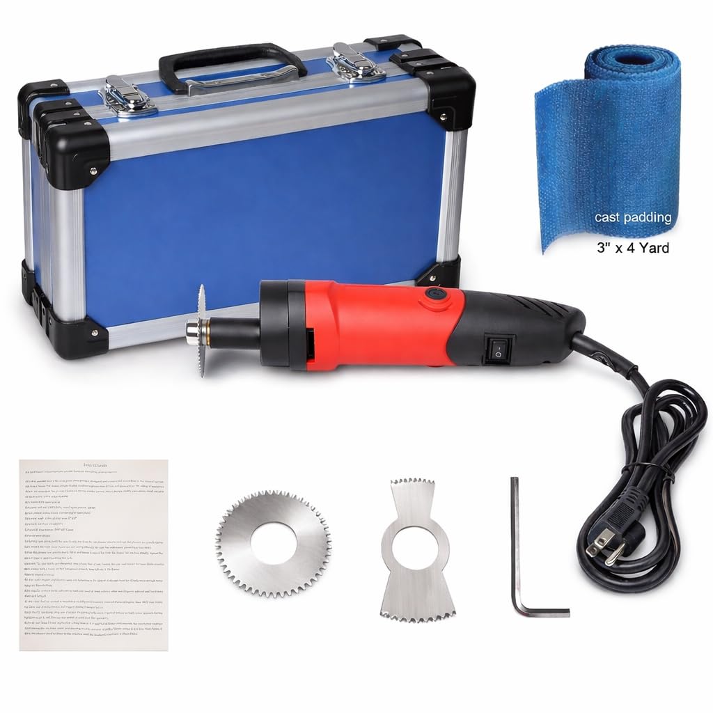 Cast Saw, Orthopedic Cast Cutter, Medical Electric Plaster Cutting Saw Oscillating Speed Adjustable for Tearing Polymeric Materials 110V 12500rpm/min