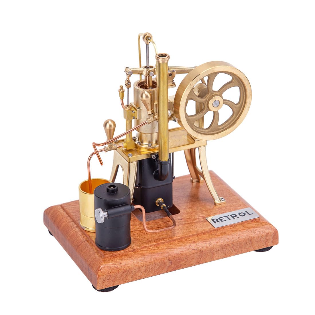 Zestawy silników Stirling, R01 1:12 zestaw mechaniczny silnika pompującego gorącego powietrza, model silnika Stirlinga zewnętrznego spalania, edukacyjna zabawka naukowa