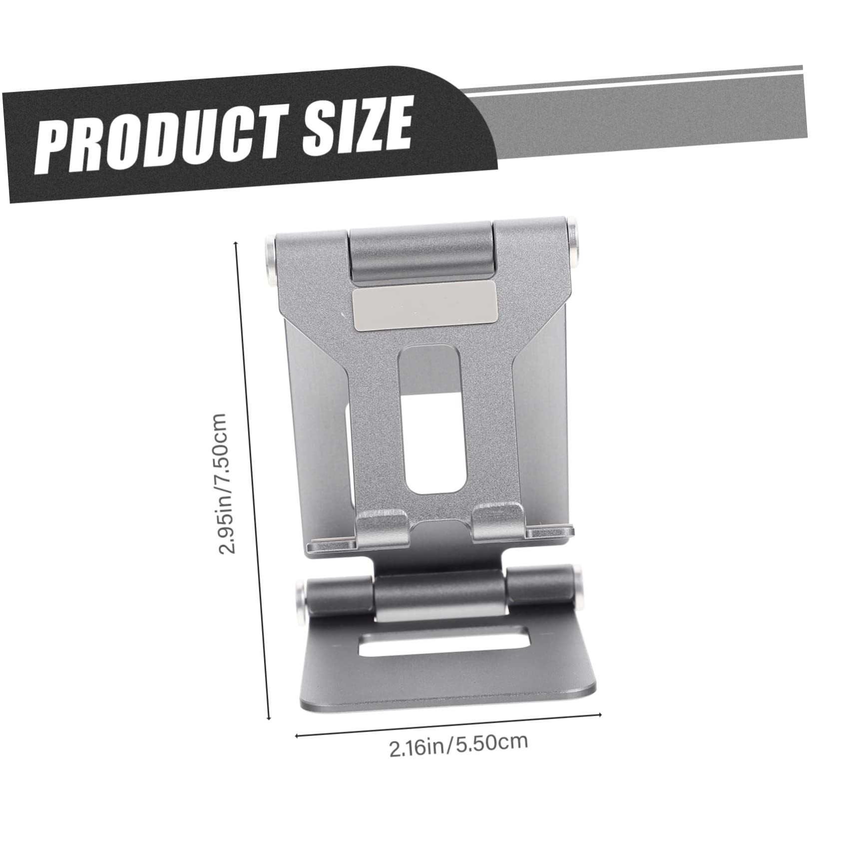 UKCOCO 4 Piezas Soporte para Teléfono Móvil Soporte De Teléfono De Escritorio Soporte De Tableta para Escritorio Trípode para Tableta Aleación De Aluminio Auto Soporte De Aluminio Oficina