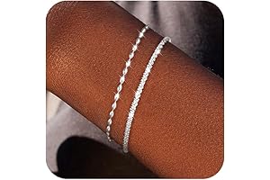 Sterling Silver Chain Bracelet: Trendy and Cute Tootwoo Bracelet for Women