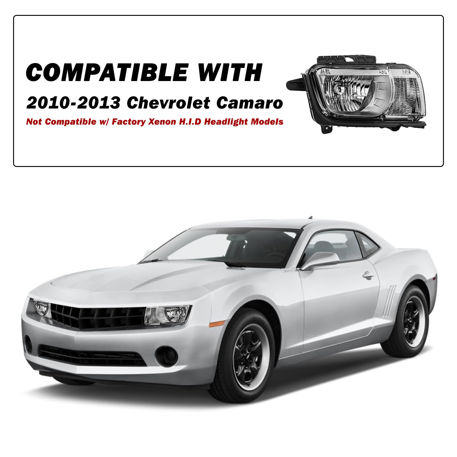 Amazon | SOCKIR 2010 2011 2012 2013 シボレー カマロ ヘッドライト