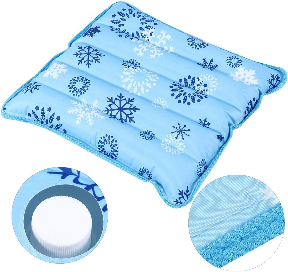 Dioche Cooling Mat, Cool Pillow Ice Pillow, Water Filling Ice Pillow Chair Pad, Multifunctional Children Adult Waterproof Ice Pillow Water Seat Cushion Baby, Children, Student, Office, Car, Travel(#3)