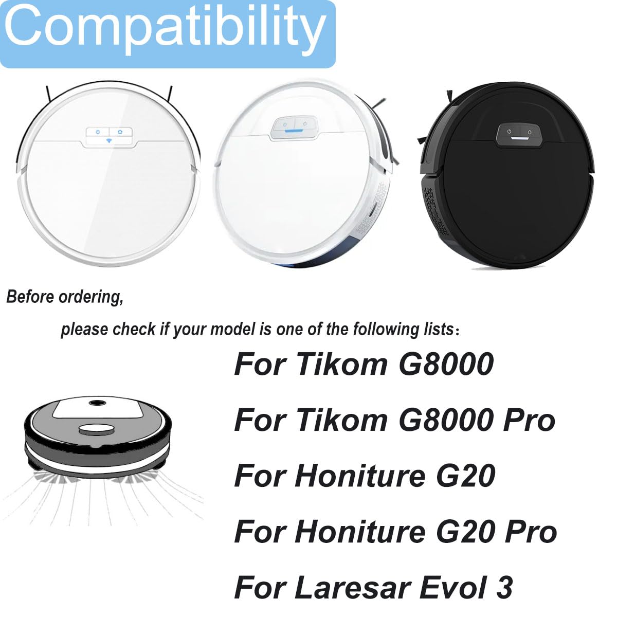 Pack 3 Cepillos Laterales Roomba Serie 500, 600, 700 - Rapidbot Servicio Técnico - Foto 4