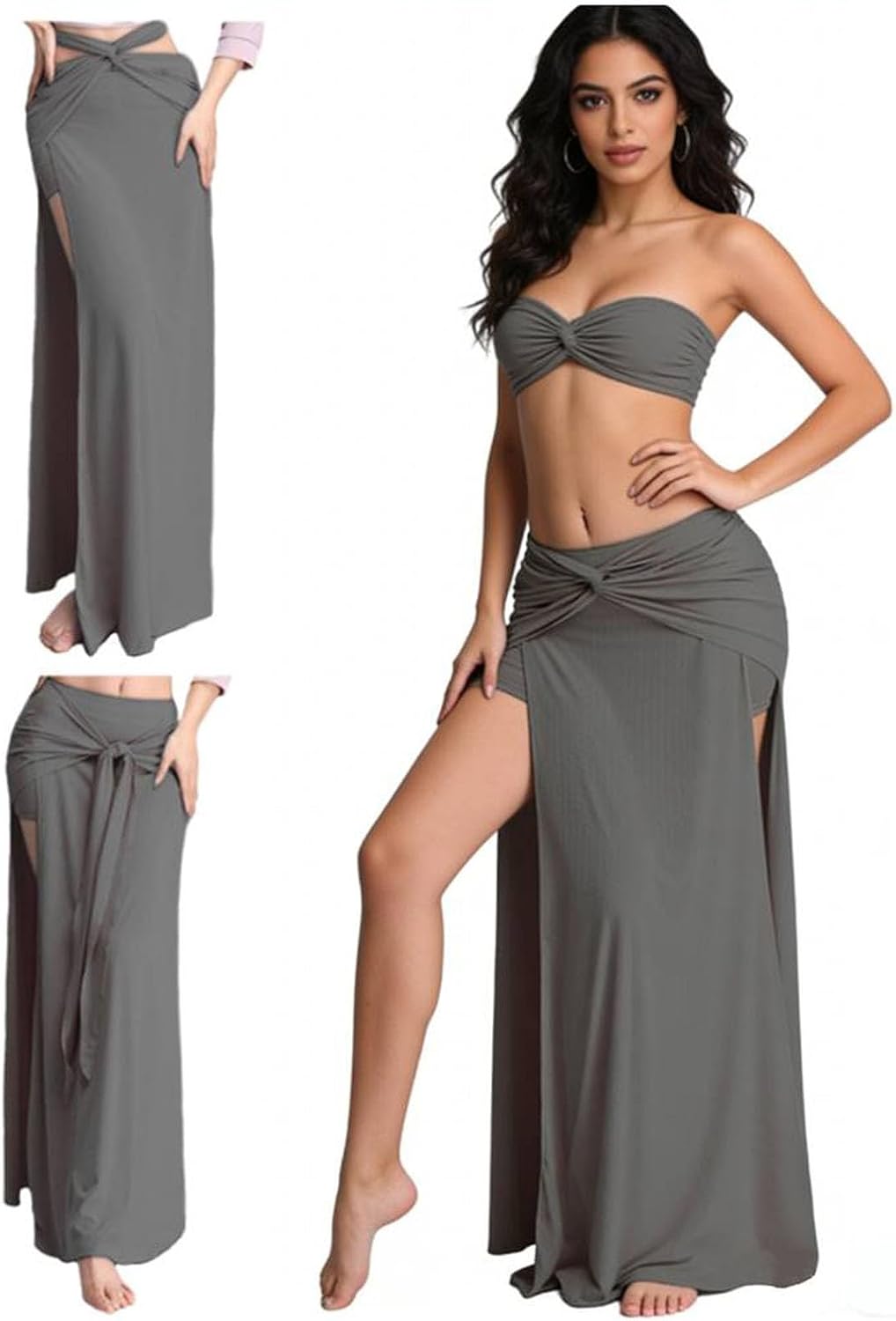 Belly Dancer Outfit Stage Belly Dance Skirt with Slit Indian Skirt Womens Belly Dance Costume
