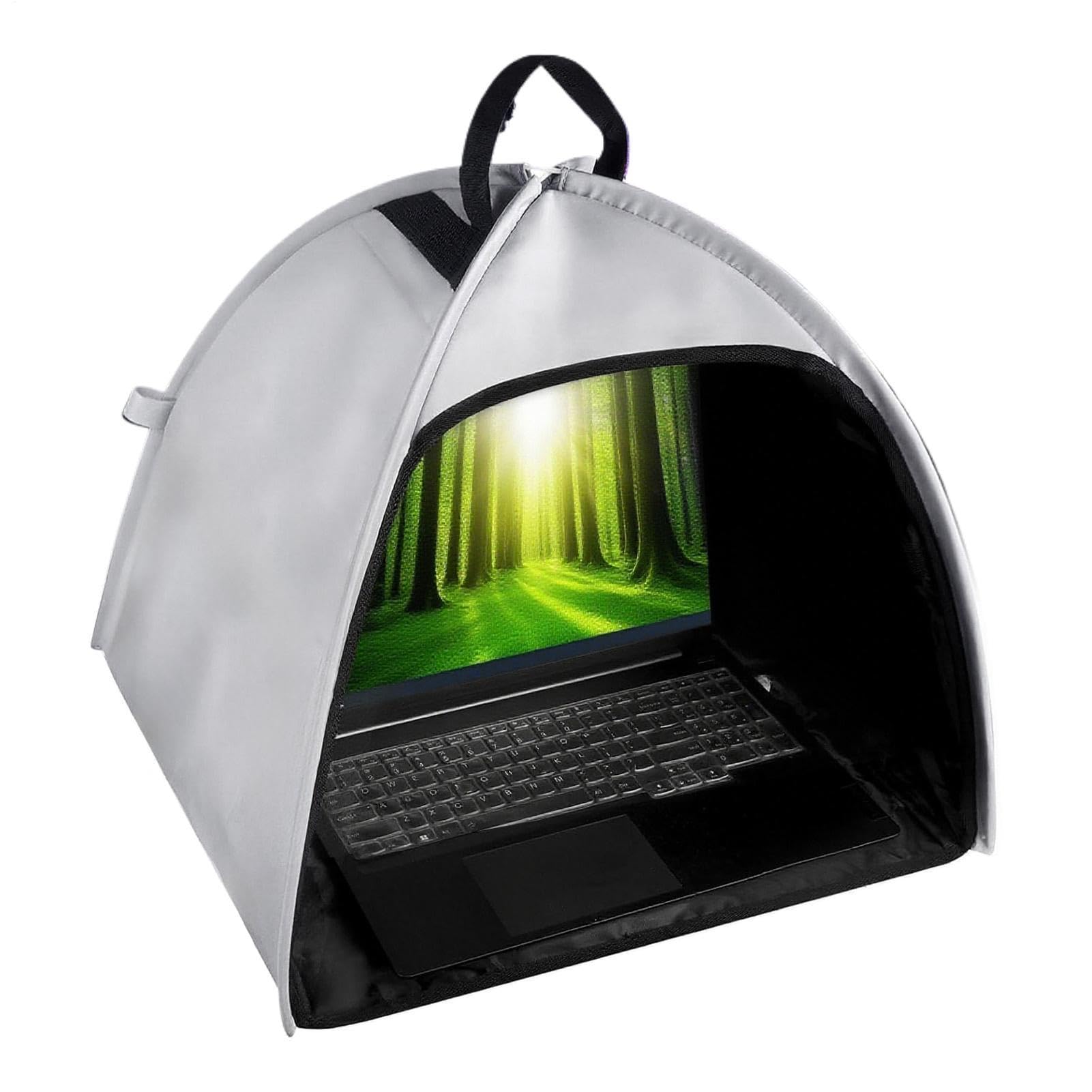 Tente Solaire pour Ordinateur Portable,Abri pour Travailler en Extérieur sur PC Portable | pour Confidentialité en Extérieur et Déplacements Professionnels Réunions