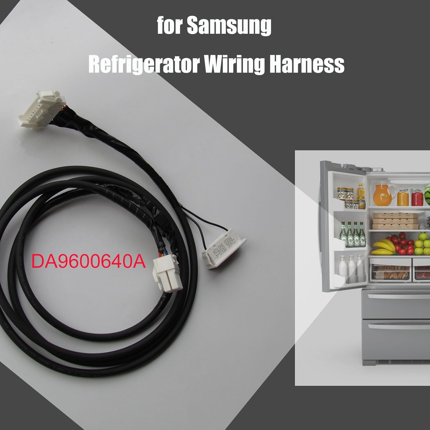 DA96-00640A Refrigerator Harness Compatible DA96-00640B Refrigerator Harness 3970367 AP5623877 PS4168713 EAP4168713