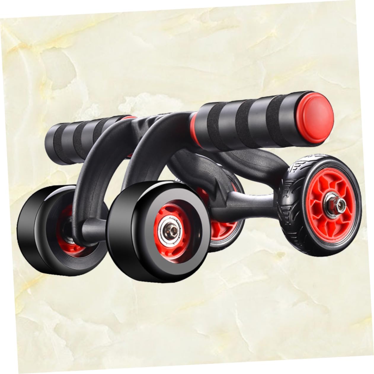 POPETPOP Abdominal Tensioner Wheel Automatic Spring Back Exercise Machine for Home Use Silent Workout Equipment for Waist Trainer