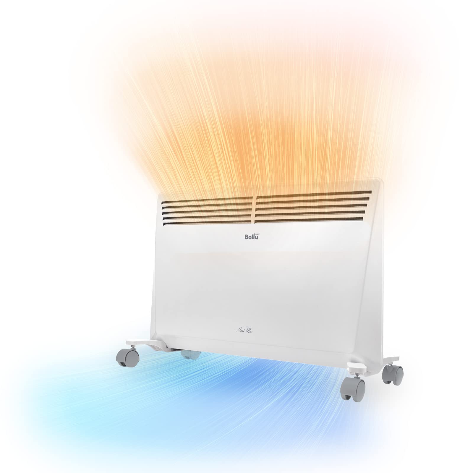 Ballu Heat Max grzejnik konwektorowy, 1500 W, montaż ścienny na kółkach, program tygodniowy, timer, konwektor elektryczny