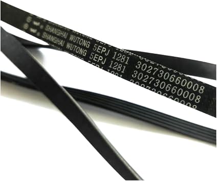 CobydA Washing Machine Parts Belt 5E PJ1281 Replacement for 5PJE 1281