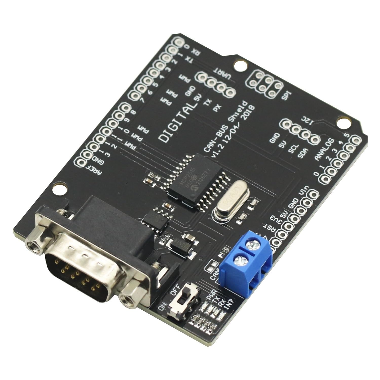 FAI DA TE KIT MCP2515 EF02037 CAN Bus Shield Scheda Controller Velocità di Comunicazione Alta CAN Modulo per Arduino