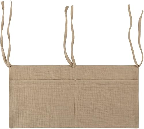 Bolsa colgante en la cuna, organizador del cuarto del bebé, organizador de pañales para bebé, almacenamiento de organización colgante para artículos
