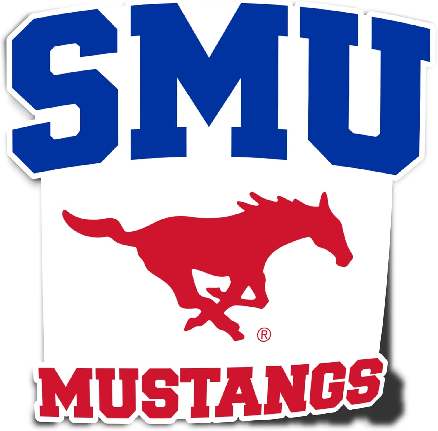 Desert Cactus Southern Methodist University Sticker SMU Mustangs Vinyl Decal Laptop Water Bottle Car Scrapbook (IND 5)
