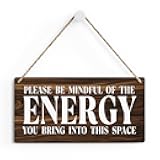 Inspirational Zen Wall Art, Positive Affirmations Wall Decor, Meditation Room Decor Spa Decor Spiritual Wall Art Decor Hanging Sign Wood Plaque Block for Home Office Bathroom Bedroom