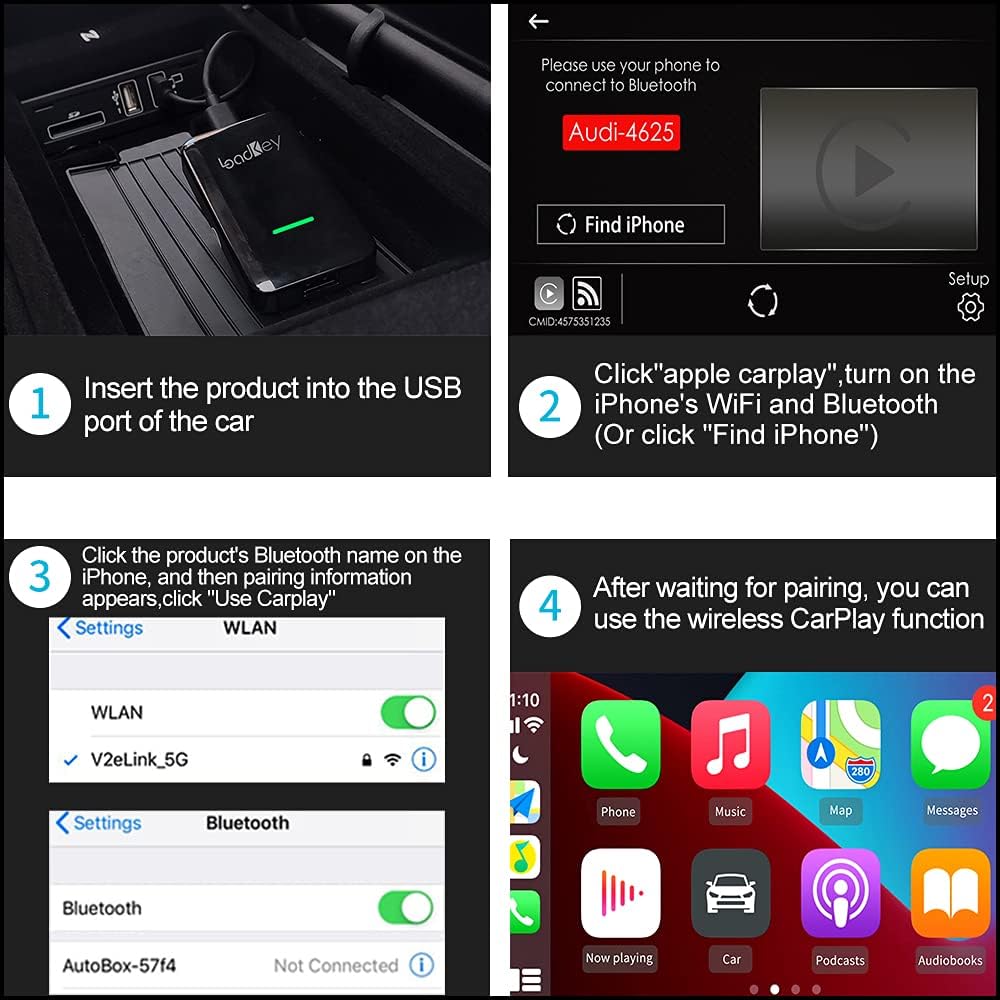 Best Review 2022 Loadkey Wireless CarPlay Adapter for Factory Apple CarPlay Cars,Supported iPhone 5 and Newer,Auto-Connection,Update Your Device System Online,Car Link Convert Your Factory CarPlay to Wireless 🛒 Crazy Deals 2022 Loadkey Wireless CarPlay Adapter for Factory Apple CarPlay Cars,Supported iPhone 5 and Newer,Auto-Connection,Update Your Device System Online,Car Link Convert Your Factory CarPlay to Wireless