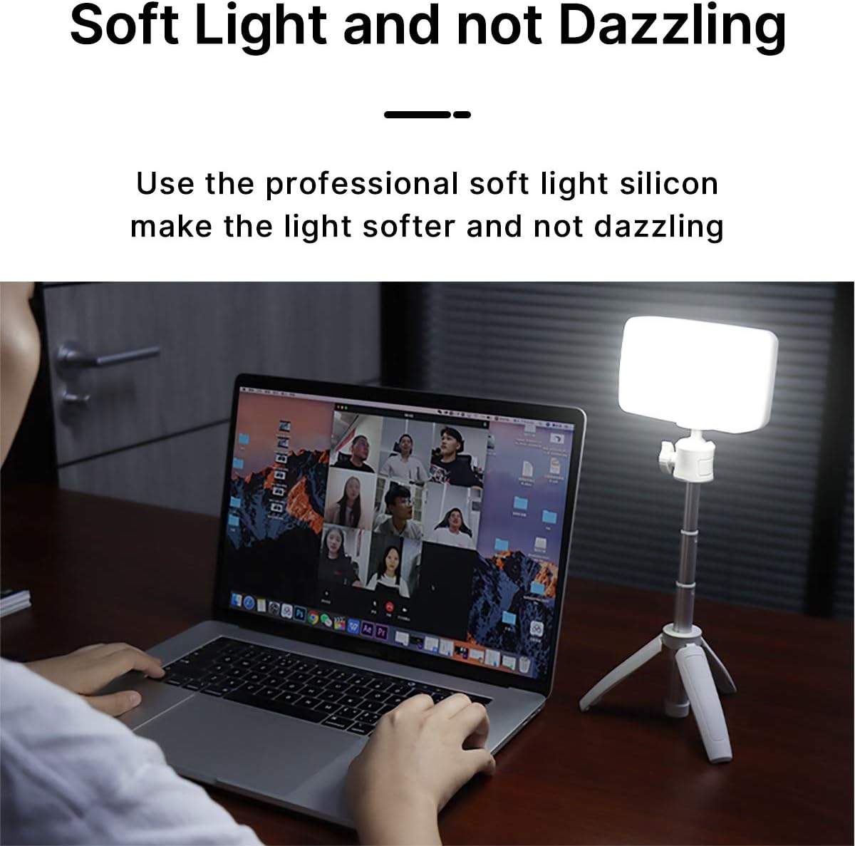 Buу 1 gеt 1 🔥 2 Packs Video Conference Lighting Kit, VIJIM Rechgargeable Bi-Color Laptop Lights for Remote Working, Colorful LED Lighting, Product Portrait YouTube Video Photography