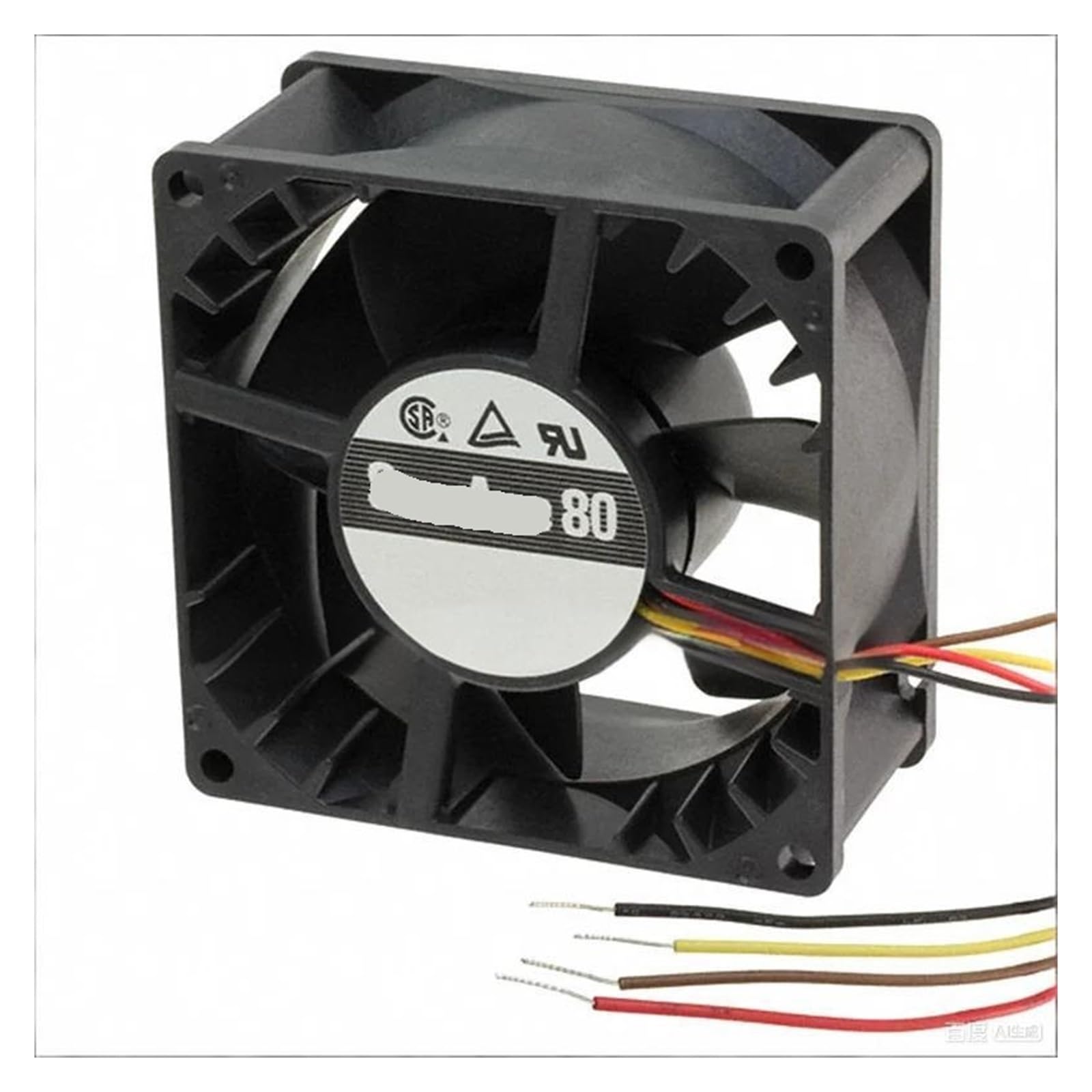 Lzikkgki One Color 9Ga0812p2s0011 12Vdc Fan 80X80x32mm 9.96W 4Wire 9700Rpm