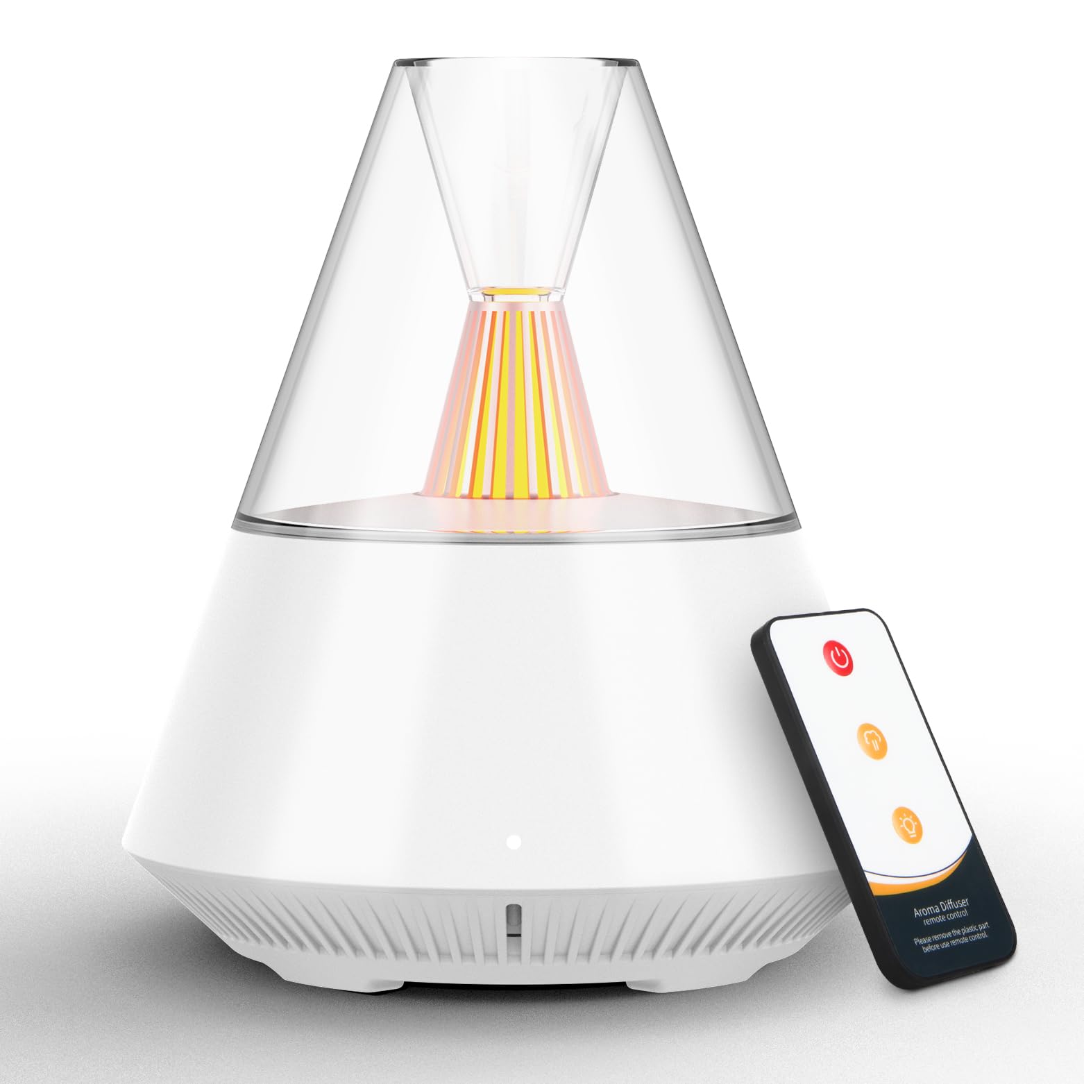 Diffusore di aromi LtYioe per oli essenziali, umidificatore ad ultrasuoni da 150 ml, diffusore di aromaterapia con telecomando, spegnimento automatico senza acqua e luce d'atmosfera a LED, impostazion