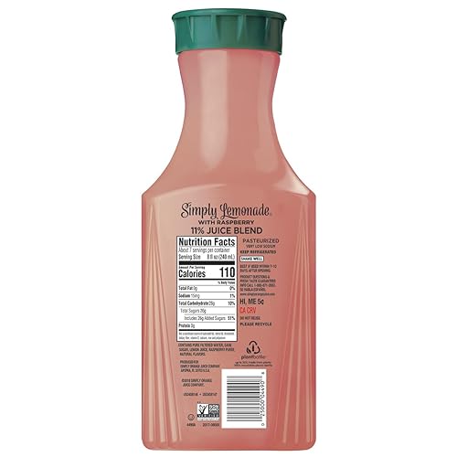 Miniatura 2 de Simply Limonada con frambuesa totalmente natural sin OMG 52 onzas líquidas