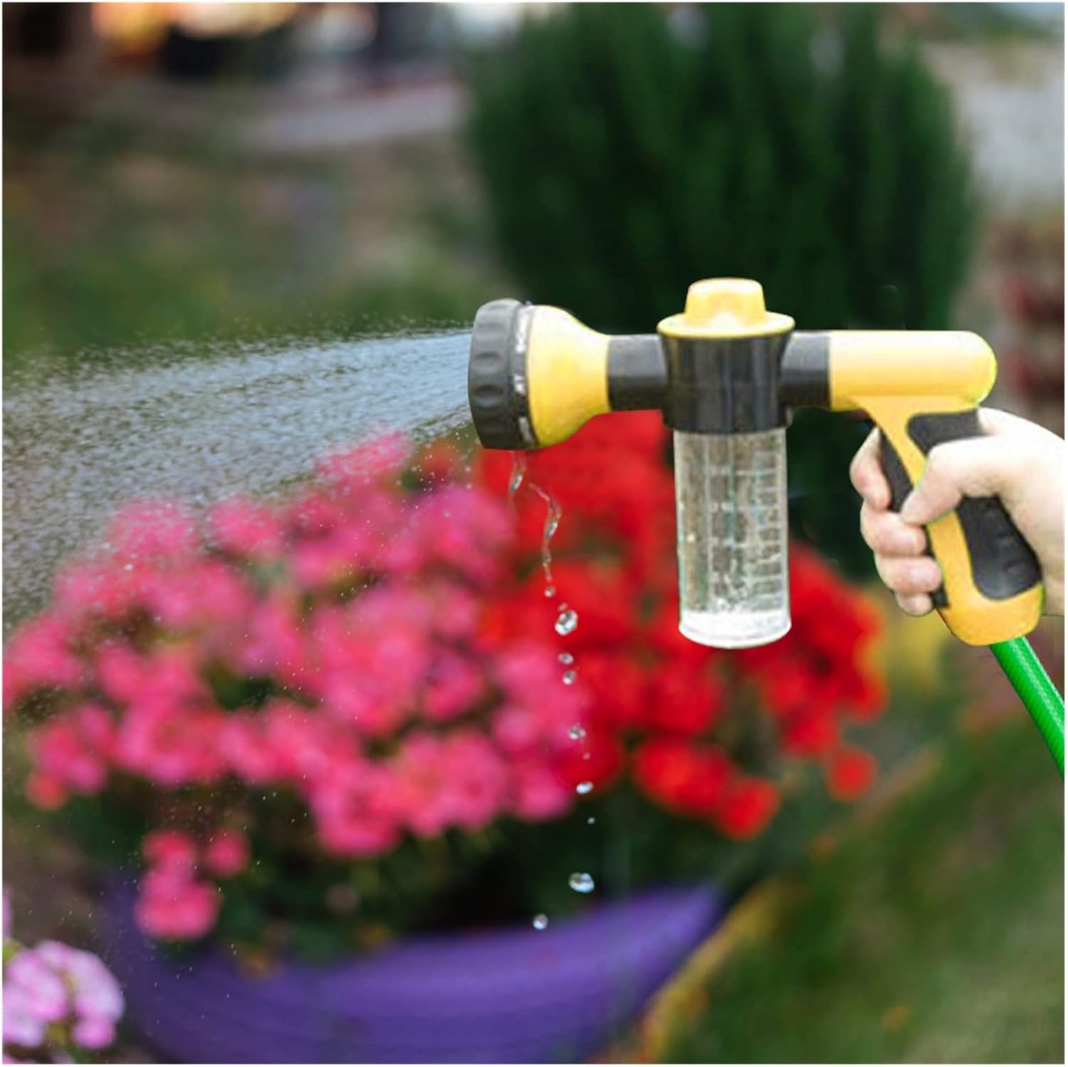 hose spray gun,Universal Car Washing Kit Hose Nozzle Car Washer Garden Watering Jet Spray High Pressure Sprinkler Foam Lance Automobiles Cleaning Tool