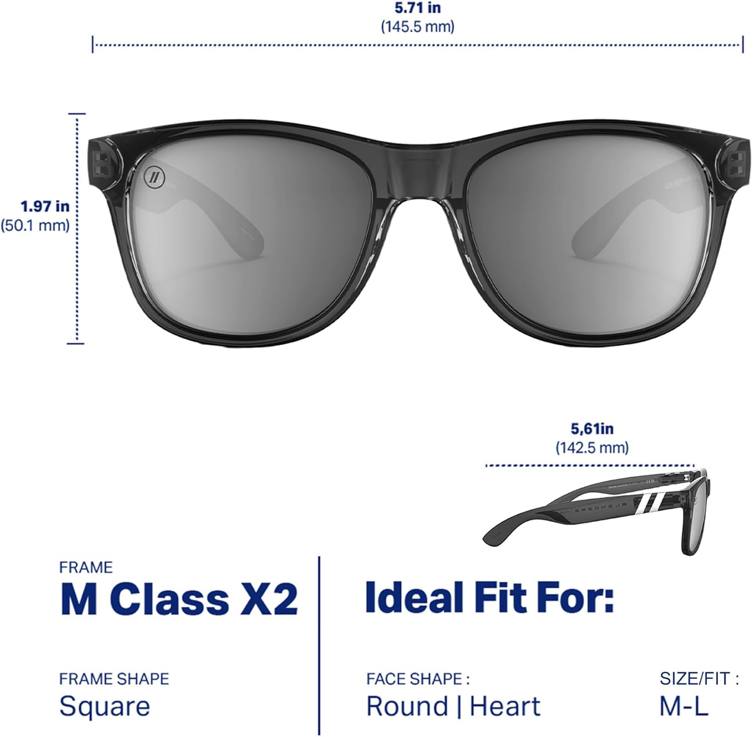 Blenders Eyewear M Class X2 – Polarized Sunglasses – Round Lens, Spring Loaded Hinge – 100% UV Protection – For Women - Image 7