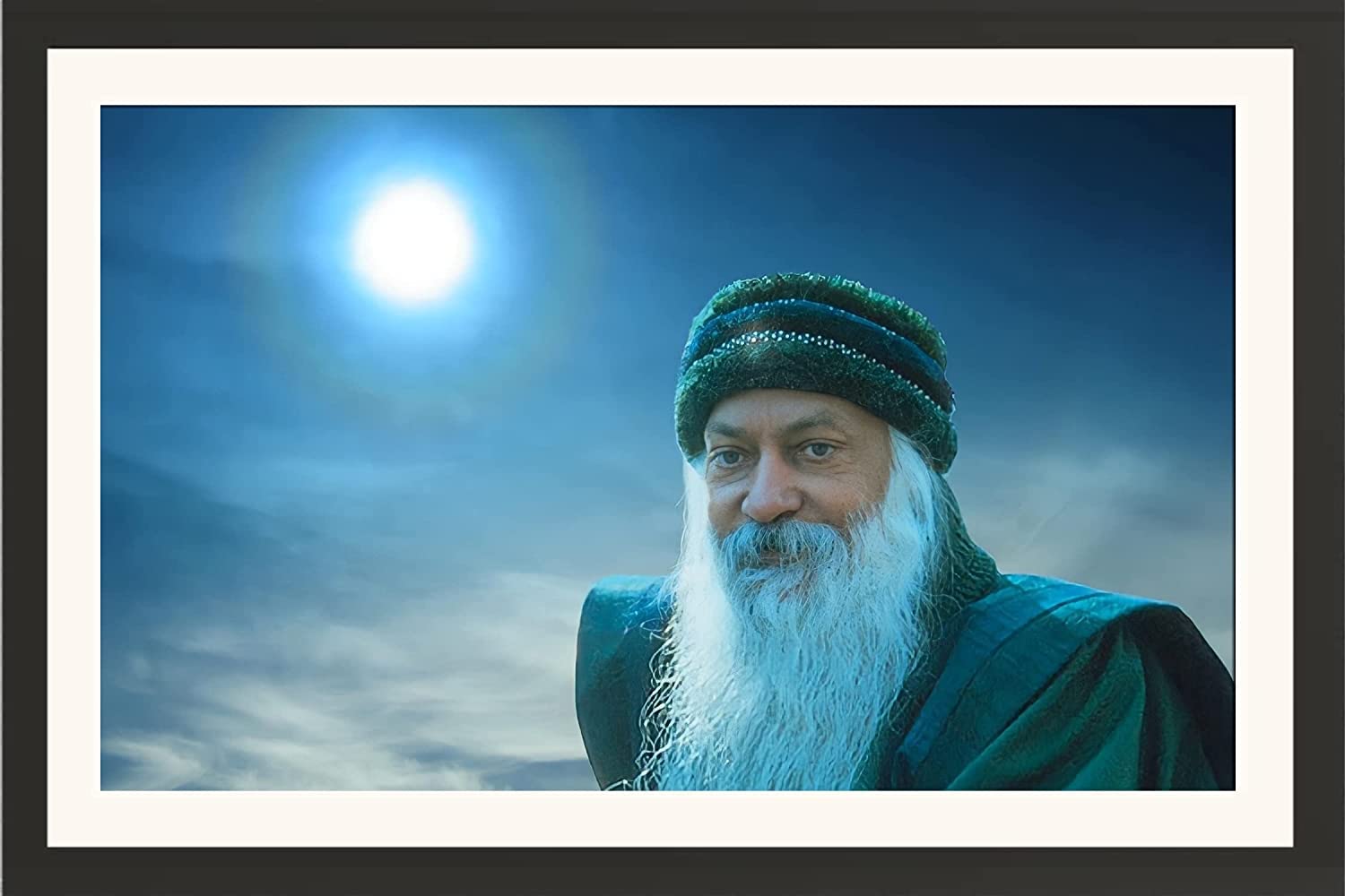 FRAMES CAPITAL Osho Framed Photo Acharya Rajneesh Frame Without Glass