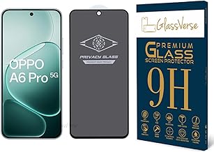 Ultra Privacy Tempered Glass For OPPO A6 Pro 5g (PACK OF 1) with Free Installation Kit. Edge To Edge. (In-Screen FingerPrint Lock will not work with the Privacy Guard) - 6.57 inch