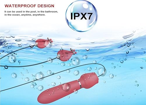 Miniatura 8 de Rose Electric Pezón Clip Saltar Huevo, 10 Frecuencia Vibración Hembra Pezón Clip Massager, Vibrador Femenino, Adulto Erótico Sexo Productos