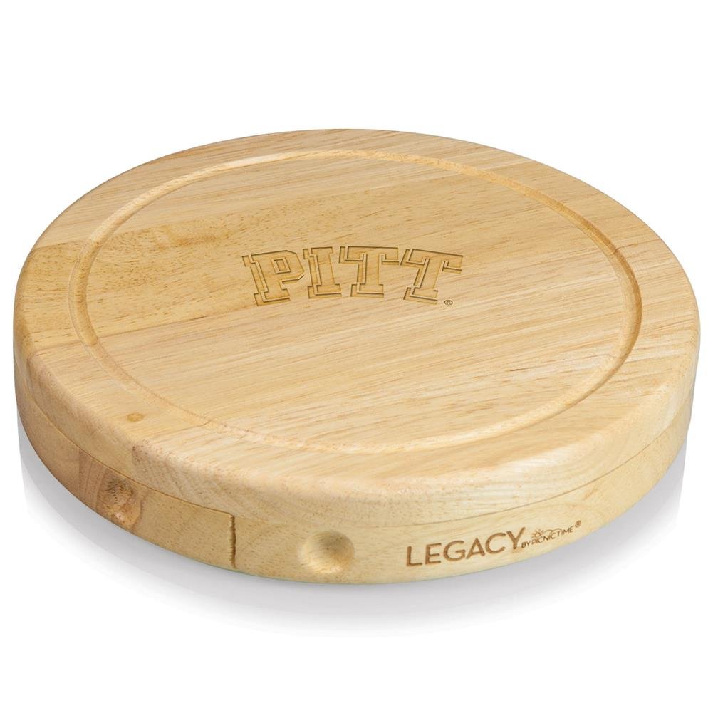 Picnic Time Brie - Natural Wood (University of Pittsburgh Panthers) Engraved