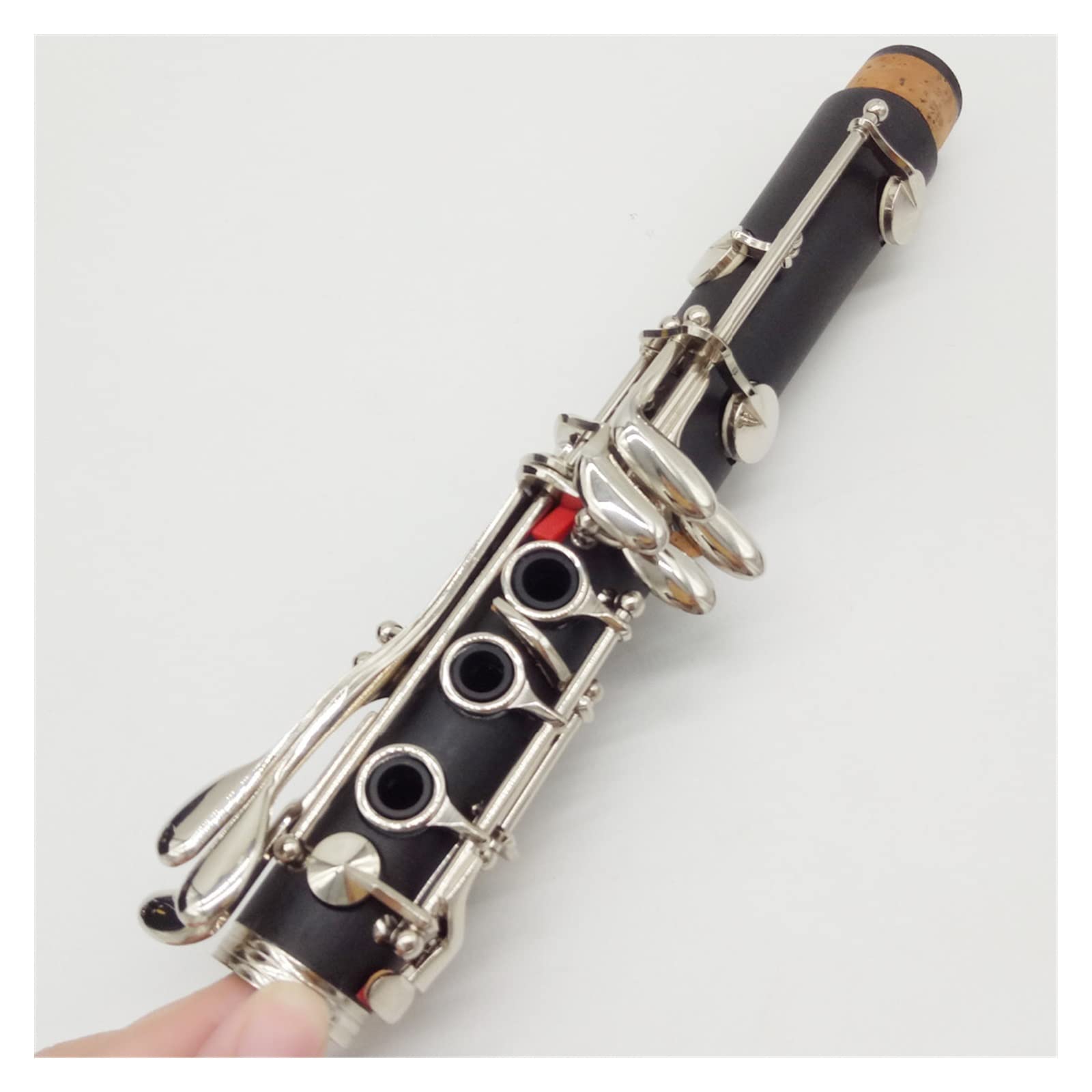 Clarinetto Studente Clarinetti Intermedi BB Resina ABS Opaca Bocchino per Clarinetto in Bachelite 4C Custodia Inclusa + Ance